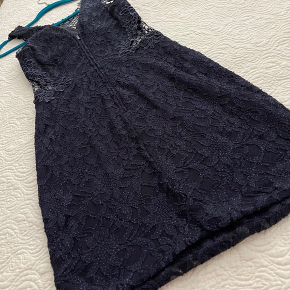 Jodi Kristopher Midnight Blue Evening Dress Size 1 - Picture 9 of 16